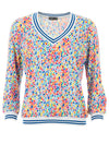 Leon Collection Candy Drop Print Blouse, Multi