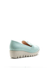 Wonders Leather Wedge Loafer, Duck Egg