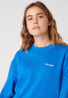 Wrangler Retro Mini Logo Sweatshirt, Strong Blue