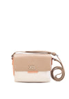 Xti Small Colour Block Crossbody Bag, Beige Multi