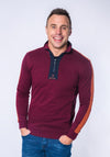 XV Kings Nomads by Tommy Bowe Quarter Zip Sweatshirt, Crimson Carrot