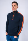 XV Kings Nomads by Tommy Bowe Quarter Zip Sweatshirt, Ocean Carrot