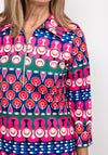 Leon Collection Multi Shape Print Shift Dress, Pink Multi